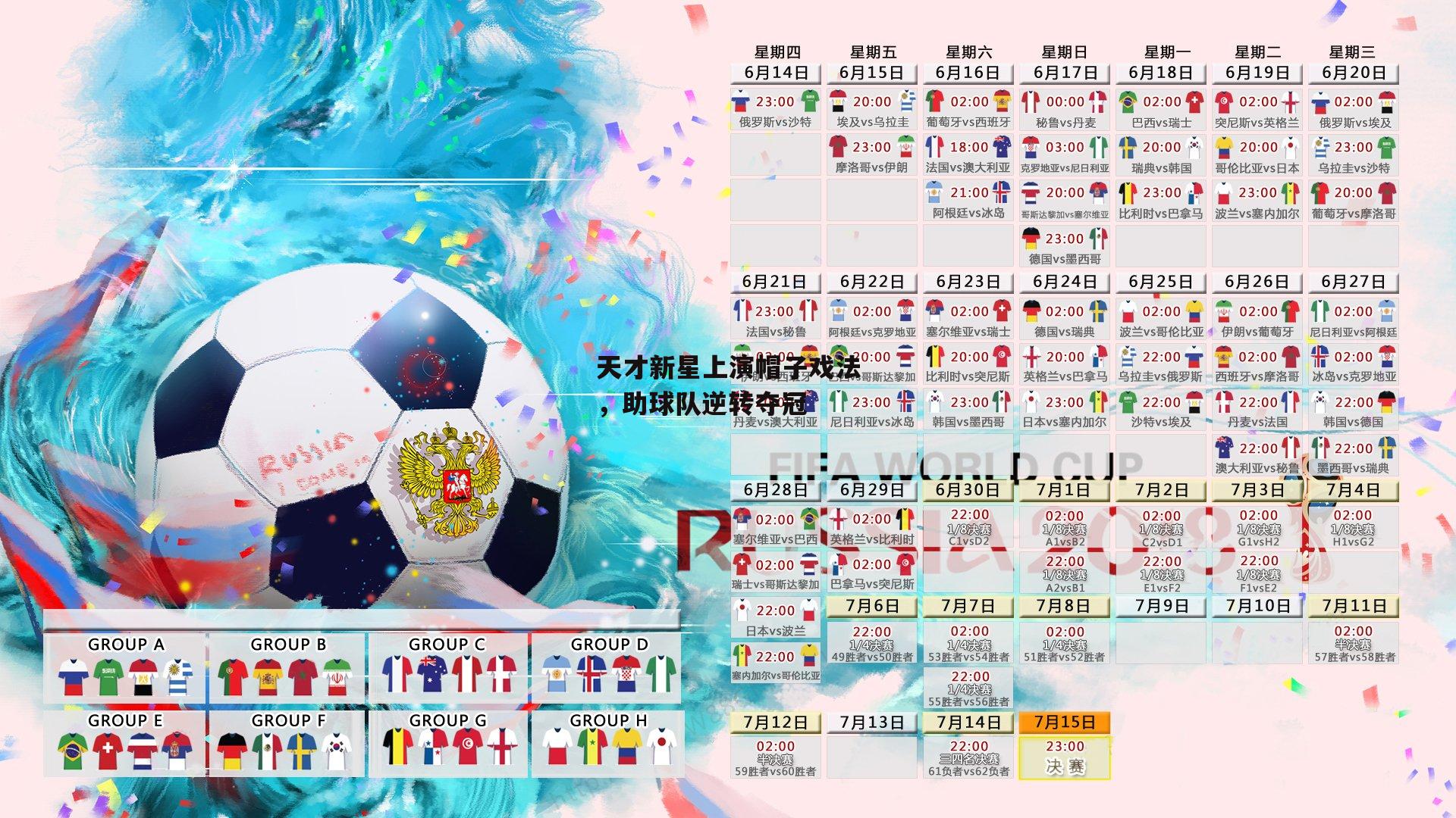 天才新星上演帽子戏法，助球队逆转夺冠